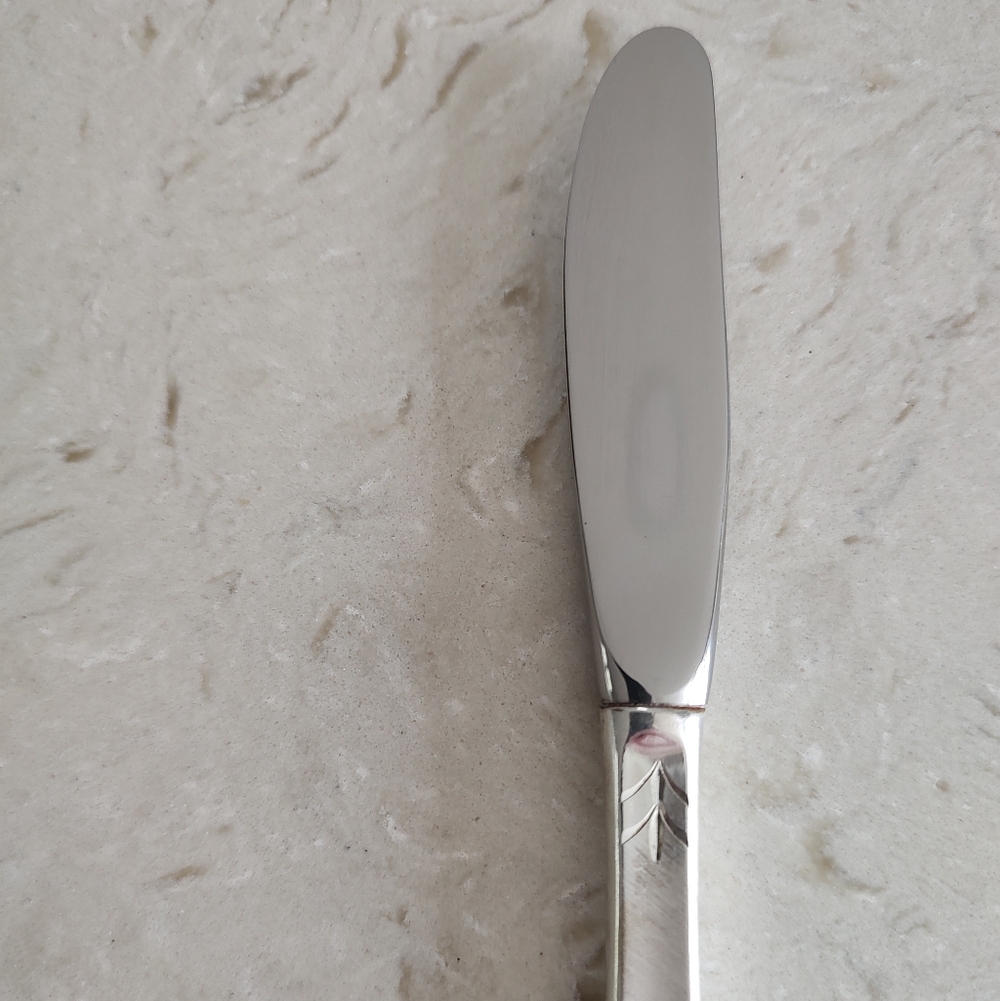 Gorham Gossamer Sterling Silver Butter Spreader Hollow Handle 7" Vintage - Picture 5 of 10